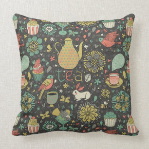 Coussin Carte lumineuse savoureuse de thé