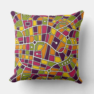 Coussin Carte Motif 030520 - Couleurs 05