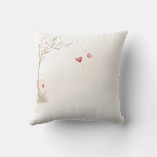 Coussin Carte Panda Romantique - Soyez à moi pour toujours (Verso)
