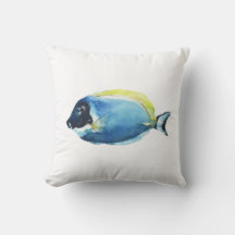 Carte postale de Poisson Tang Bleu Poudre