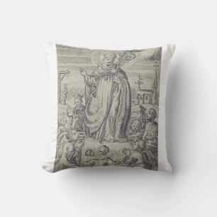 Coussin Carte Sainte de l'évêque Amand de Maastricht
