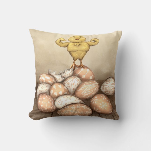 Coussin Carte Strong Chick (Recto)