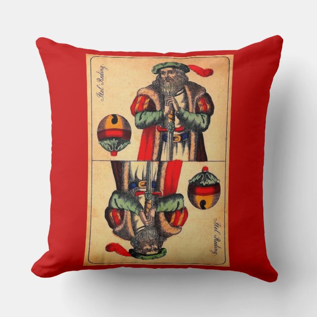 Coussin carte tarot n° 2 du 19e siècle (Recto)