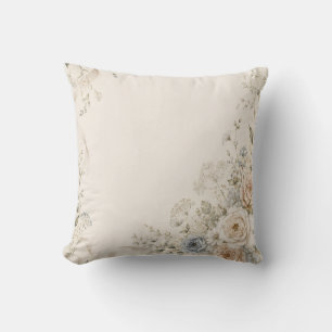 Coussin Carton d'invitation de mariage aux détails floraux