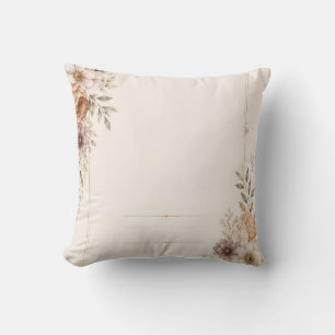 Coussin Carton d'invitation de mariage d'art fin avec pein