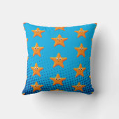Coussin Carton mignon Starfish Blue Ocean (Verso)