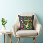 Coussin Cartoon alligator painting - nap into creativity (Chaise)