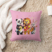 Coussin 🎵 Cartoon Animal Music Party – Fun & Cute Musical (Couverture)