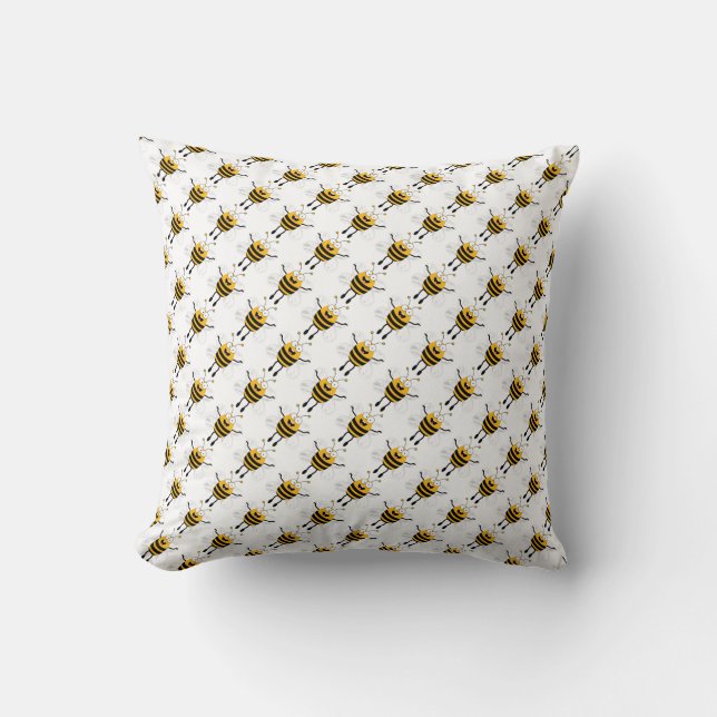 Coussin Cartoon Bees Motif (Recto)