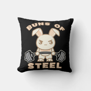 Coussin Cartoon De Lapin D'Entraînement - Buns D'Acier - G
