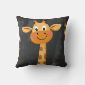 Coussin Cartoon Giraffe Fun Safari Boys Décor Chambre (Verso)