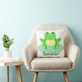 Coussin Cartoon Green Frog Cute (Chaise)