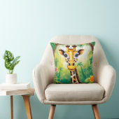 Coussin Cartoon Jungle Giraffe (Chaise)