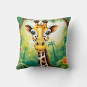Coussin Cartoon Jungle Giraffe (Verso)