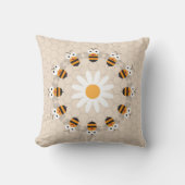 Coussin Cartoon mignon Miel Abeille de Miel (Recto)