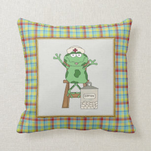 Coussin Cartoon Nurse Frog Jeu amusant Pillow