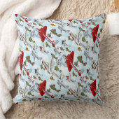 Coussin Cartoon rétro avions motif tissu couverture (Couverture)