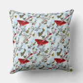 Coussin Cartoon rétro avions motif tissu couverture (Verso)