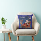 Coussin Cartoon Santa Sleigh Winter Throw Pillow (Chaise)