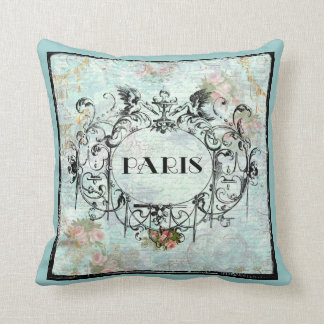 Coussin Cartouche à l'ambiance Vintage française de Paris