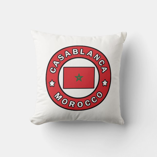 Coussin Casablanca Maroc (Recto)