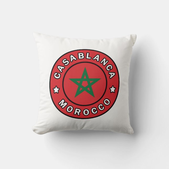 Coussin Casablanca Maroc (Recto)