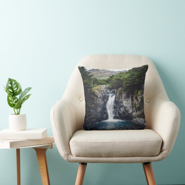 Coussin Cascade dans la forêt (Chaise)