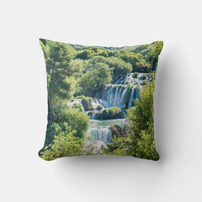 Coussin Cascade dans le Parc national de Krka - Dalmatie,  (Recto)
