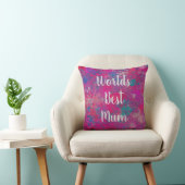 Coussin Cascade de couleurs rouge, rose et blues (Chaise)