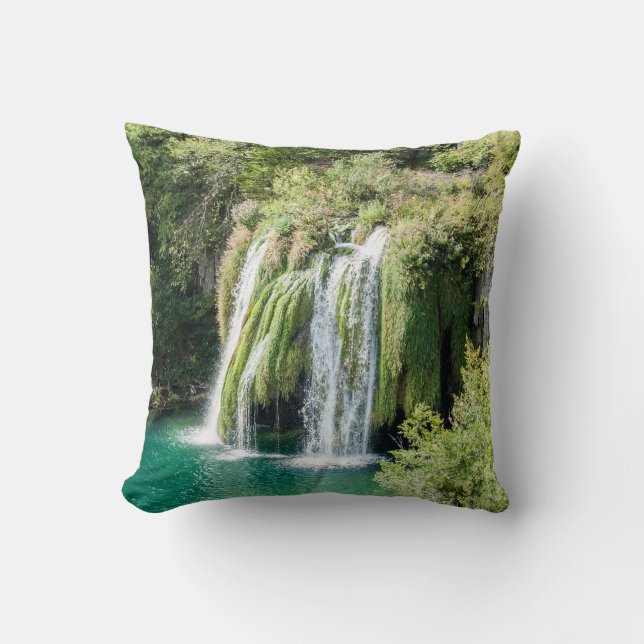 Coussin Cascades dans le Parc National de Plitvice - Croat (Recto)