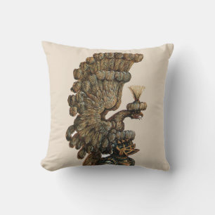 COUSSIN CASQUE DE CHEVALIER ANTIQUE AVEC AIGLE