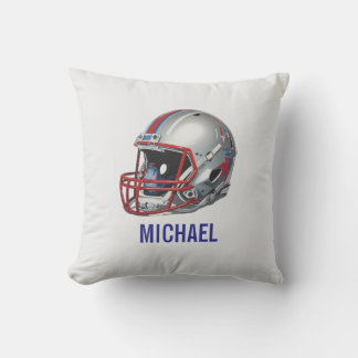 Coussin Casque de football de motivation inspirante nom
