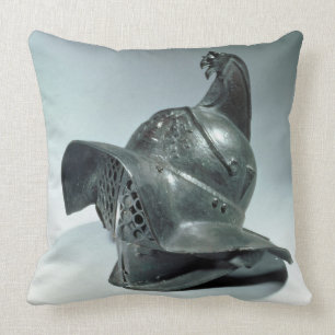 Coussin Casque en bronze de gladiateur de Thracian,
