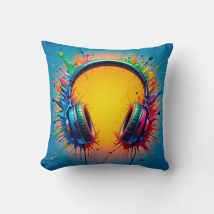 Coussin Casque vibrant sur un éclaboussement de douleur co