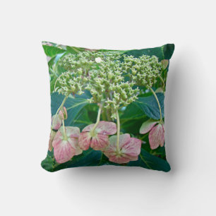 Coussin Casquette de dentelle rose Fleurs d'Hydrangée - Co