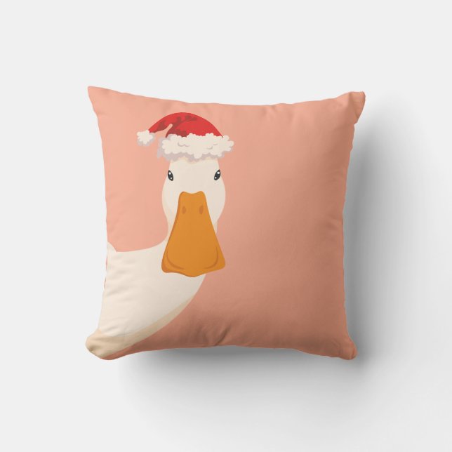 Coussin Casquette de Noël drôle de dessin mignon simple Ca (Recto)