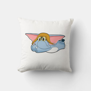 Coussin Casquette pilote éléphant