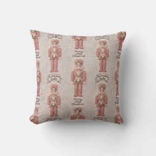 Coussin Casse-Noisette de Noël Coquette en Laine à Crochet