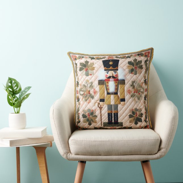 Coussin Casse-noisette de Noël matelassé (Chaise)