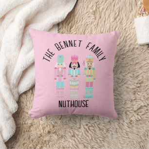 Coussin Casse-Noisette de Noël Pâtes Personnalisé Nom
