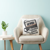 Coussin Cassette rétro design pour les amateurs de nostalg (Chaise)