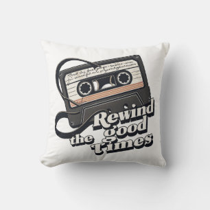 Coussin Cassette rétro design pour les amateurs de nostalg