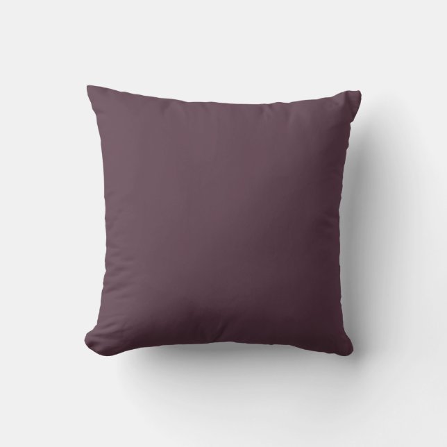 Coussin Cassis violet couleur unie (Recto)