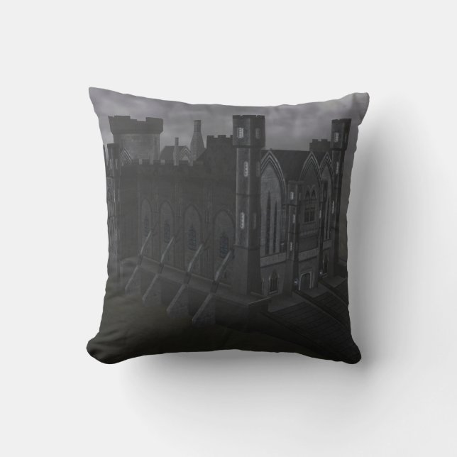 Coussin Castle Grey Pillow (Recto)