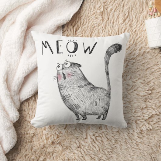 Coussin Cat à viande cuite - MEOW (Couverture)