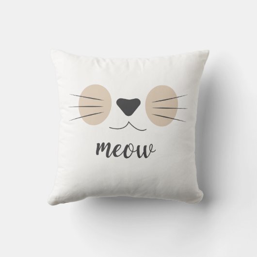 Coussin Cat Face Meow (Verso)