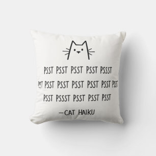 Coussin Cat Haiku