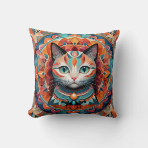 Coussin Cat Mandala