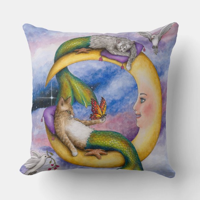 Coussin Cat Mermaid 29 (Recto)