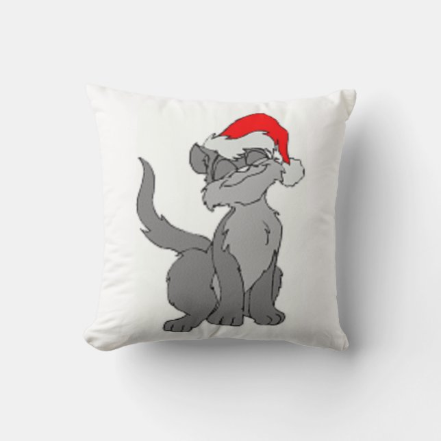 COUSSIN CAT PÈRE NOËL (Recto)